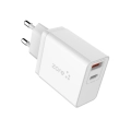 Zore xMac Serisi Apple Lightning 2 in 1 Çift Giriş Hızlı Şarj Seti QC 3.4A/18w - Beyaz