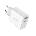 Zore xMac Serisi Micro-USB 2 in 1 Çift Giriş Hızlı Şarj Seti QC 3.4A/18w - Beyaz