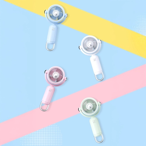 Zore YS-2506 360 Derece Dönebilen Katlanabilir El Fanı, Type-C Şarjlı Portatif Mini Vantilatör