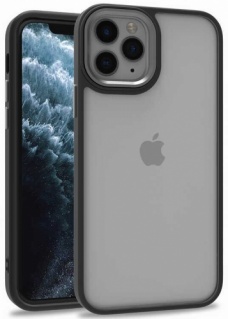 Apple iPhone 13 Pro (6.1) Kılıf Electro Silikon Renkli Flora Kapak - Siyah