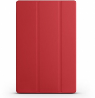 Samsung Galaxy Tab A8 10.5 SM-X200 Tablet Kılıfı Standlı Smart Cover Kapak - Kırmızı