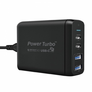 Wiwu PD Power Turbo TX-MU520C-S Universal Şarj Adaptörü Type-C USB - Siyah