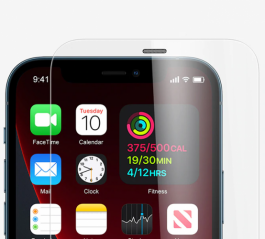 Apple iPhone 12 (6.1) Kırılmaz Cam Tempered Ekran Koruyucu Toz Önleyicili Anti-Dust Vox Glass - Şeffaf