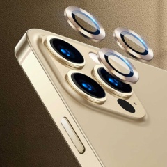 Apple iPhone 13 Pro (6.1) Kamera Lens Koruyucu CL-02 - Gold