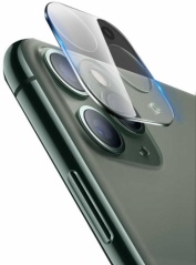 Go-Des Apple iPhone 11 Pro Max Lens Shield Şeffaf Temperli Kamera Koruyucu  - Renksiz