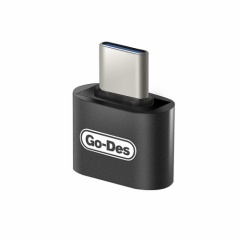 Go-Des USB Type-C Çevirici OTG GD-CT08  - Siyah