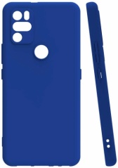 Omix X500 Kılıf Zore Biye Mat Esnek Silikon - Mavi