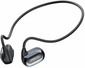 Hi-Fi HD Ses Kaliteli Hava İletimi Kulak Üstü Bluetooth Kulaklık Recci REP-W63 Phantom Serisi - Siyah