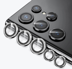 Samsung Galaxy S22 Ultra Kamera Lens Koruyucu - Gümüş