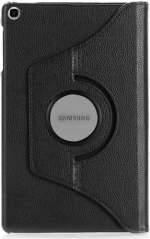 Samsung Galaxy Tab A 8 (T290) Tablet Kılıfı 360 Derece Dönebilen Standlı Kapak - Siyah