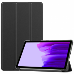 Samsung Galaxy Tab S7 Plus T970 Tablet Kılıfı Standlı Smart Cover Kapak - Siyah