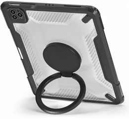 Wiwu Apple iPad Pro 12.9 2021 (5. Nesil) Kılıf Mecha Serisi Dönebilen Kamera Lens Korumalı Kapak - Siyah