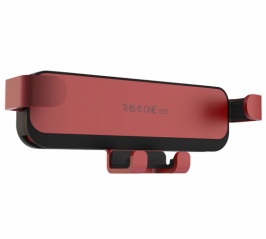 Zore Robotik Araç Telefon Tutucu Metal Girişli CRH-06 - Kırmızı