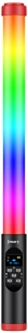 Jmary FM-128RGB OLED Ekran Göstergeli RGB Led Işıklı Su Geçirmez Aydınlatma Çubuğu - Siyah