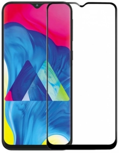 Samsung Galaxy M21 5D Tam Kapatan Kenarları Kırılmaya Dayanıklı Cam Ekran Koruyucu - Siyah