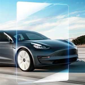 Tesla Model Y Ekran Koruyucu Araç Multimedya Temperli Cam Konsol Koruyucu - Şeffaf