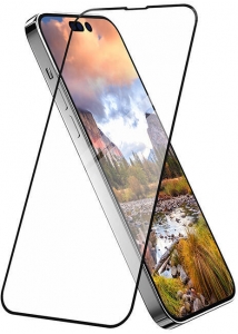 Apple iPhone 14 Pro Max Oleofobik Temperli Ultra HD Switcheasy Vetro 9H Cam Ekran Koruyucu - Şeffaf