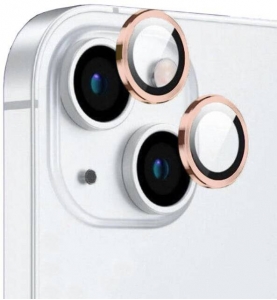 Apple iPhone 15 (6.1) Lens Kamera Koruyucu Parmak İzi Bırakmayan Anti-Reflective CL-12 - Pembe
